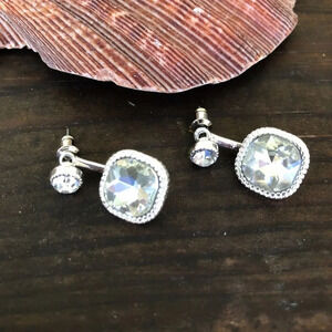 DIAMOND CUBIC ZIRCONIA STUD EARRINGS